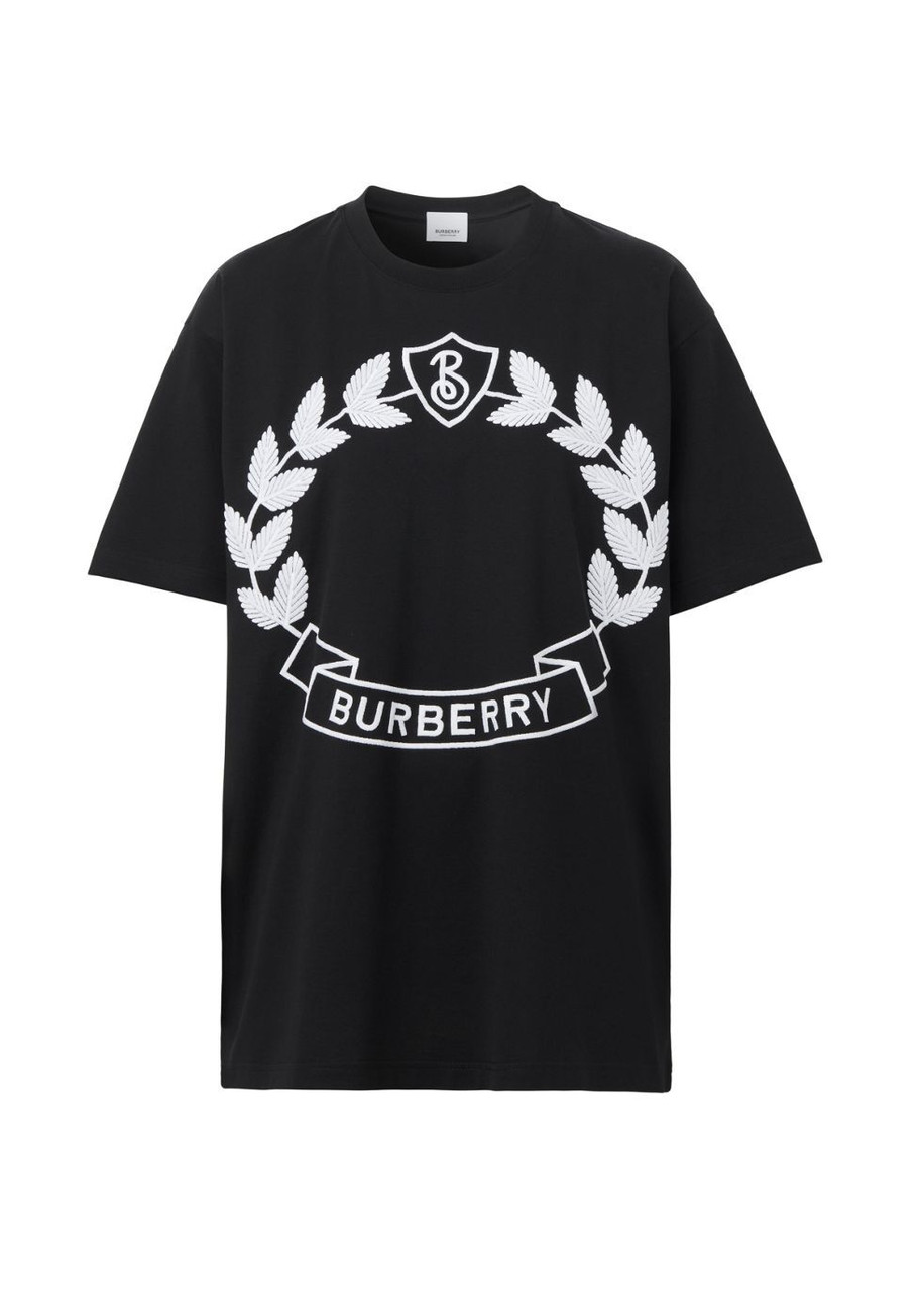 BURBERRY Oak leaf crest cotton t-shirt | Harvey Nichols