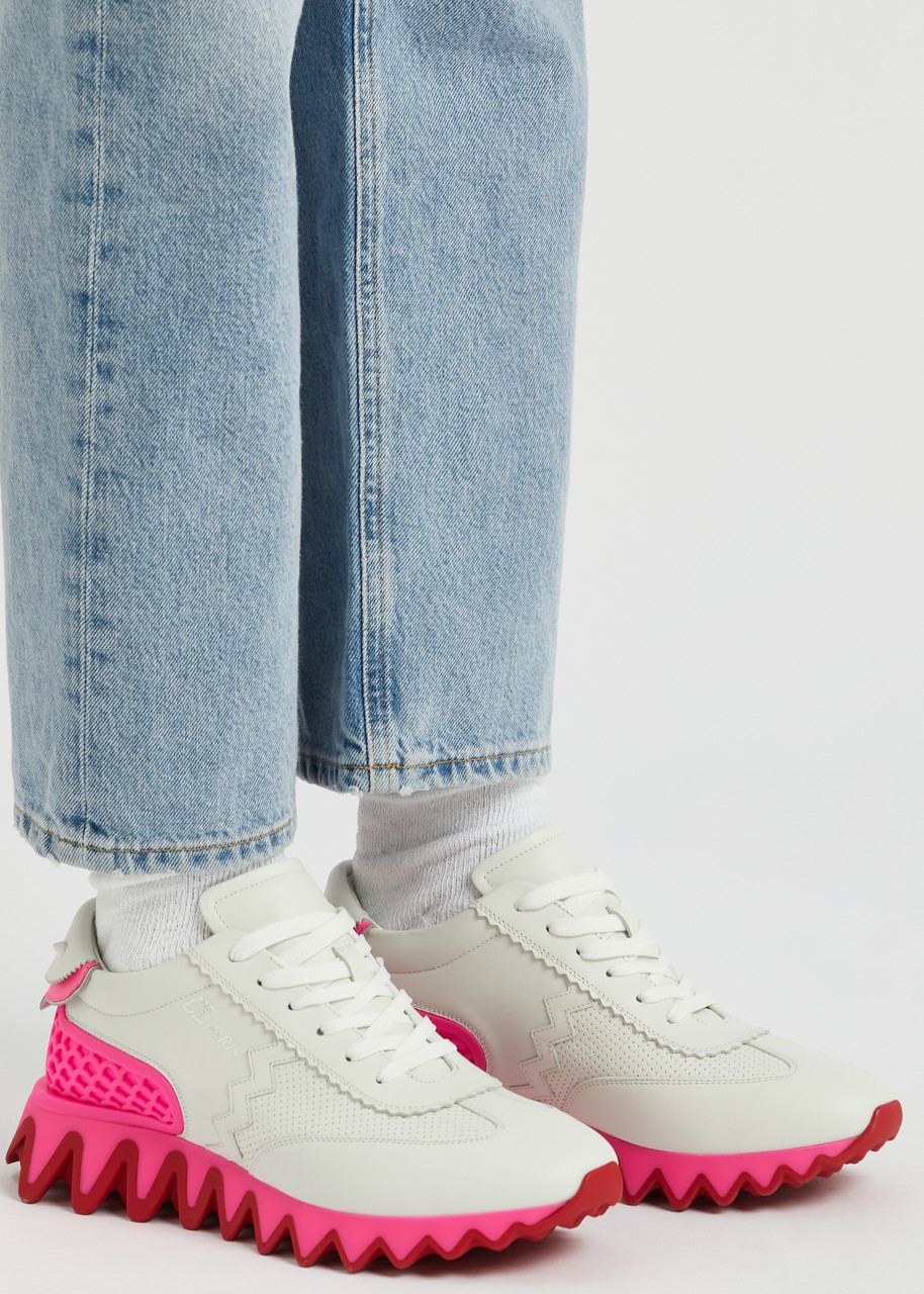 CHRISTIAN LOUBOUTIN Loubishark Donna leather sneakers | Harvey Nichols