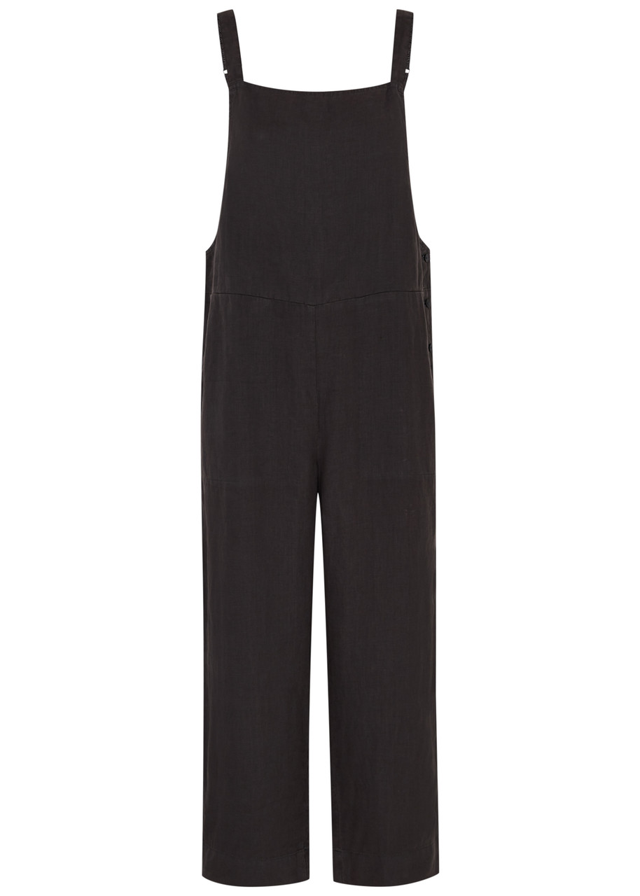 Organic Linen Cropped Jumpsuit | EILEEN FISHER