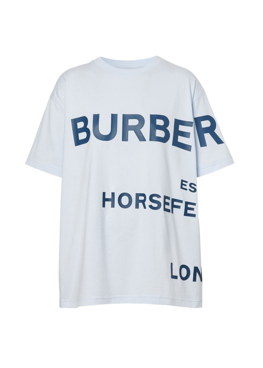 BURBERRY Horseferry print cotton oversized t-shirt | Harvey Nichols