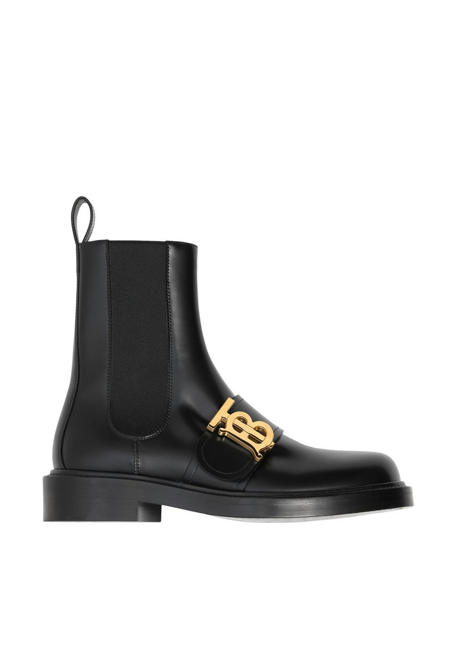 BURBERRY Monogram motif leather chelsea boots | Harvey Nichols