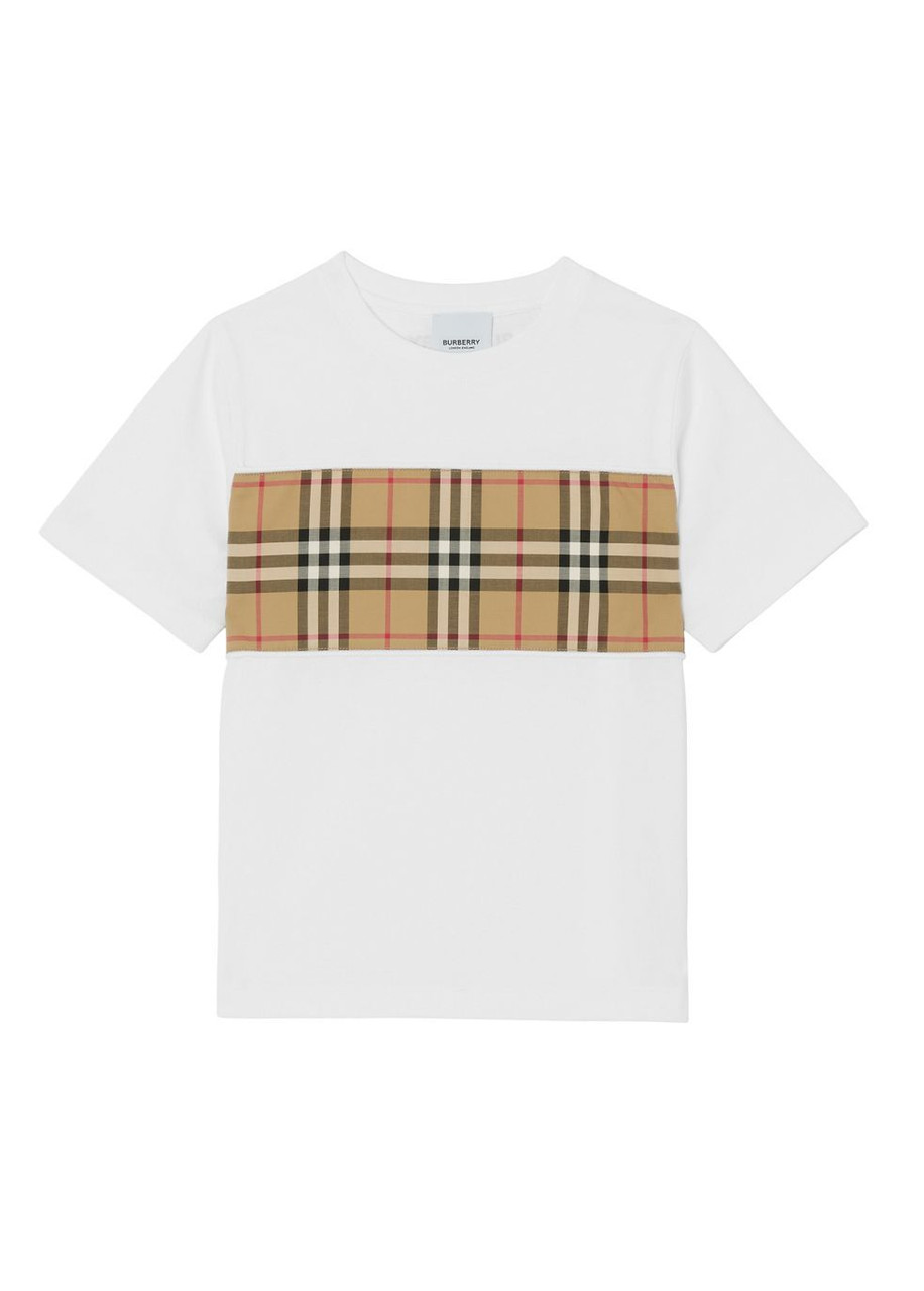 BURBERRY Vintage check panel cotton t-shirt | Harvey Nichols