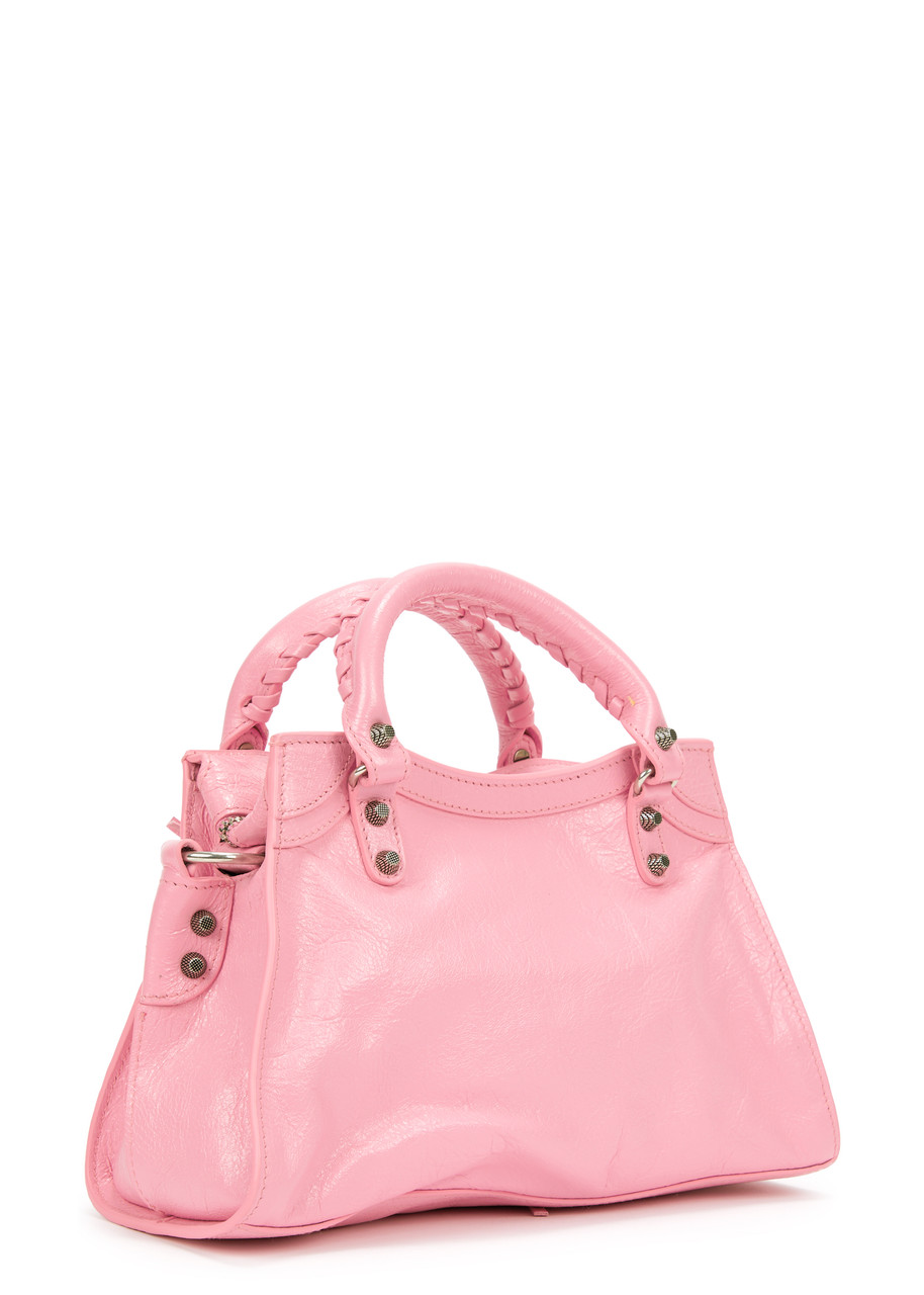 BALENCIAGA Neo Cagole City XS leather top handle bag | Harvey Nichols