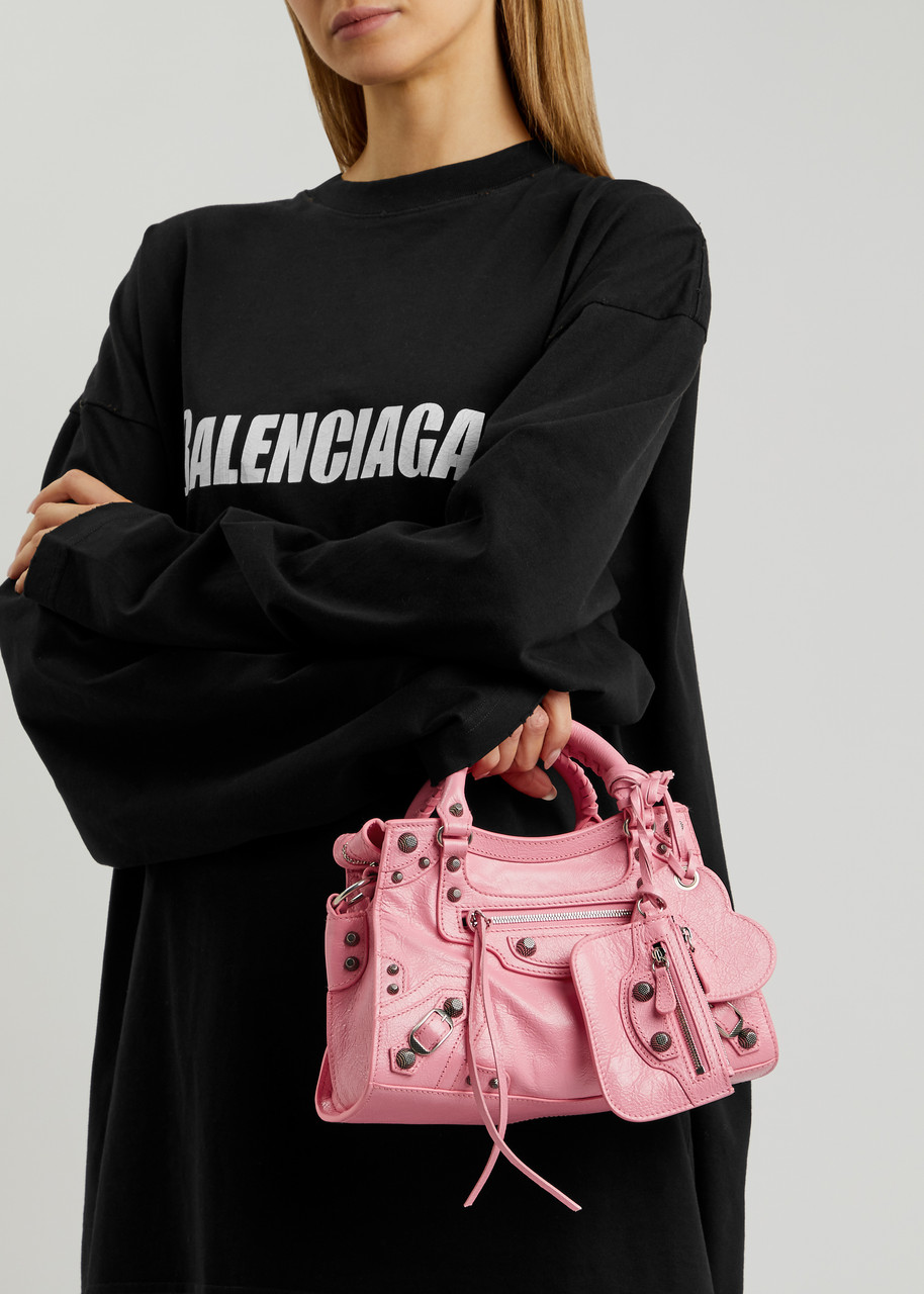 BALENCIAGA Neo Cagole City XS leather top handle bag | Harvey Nichols