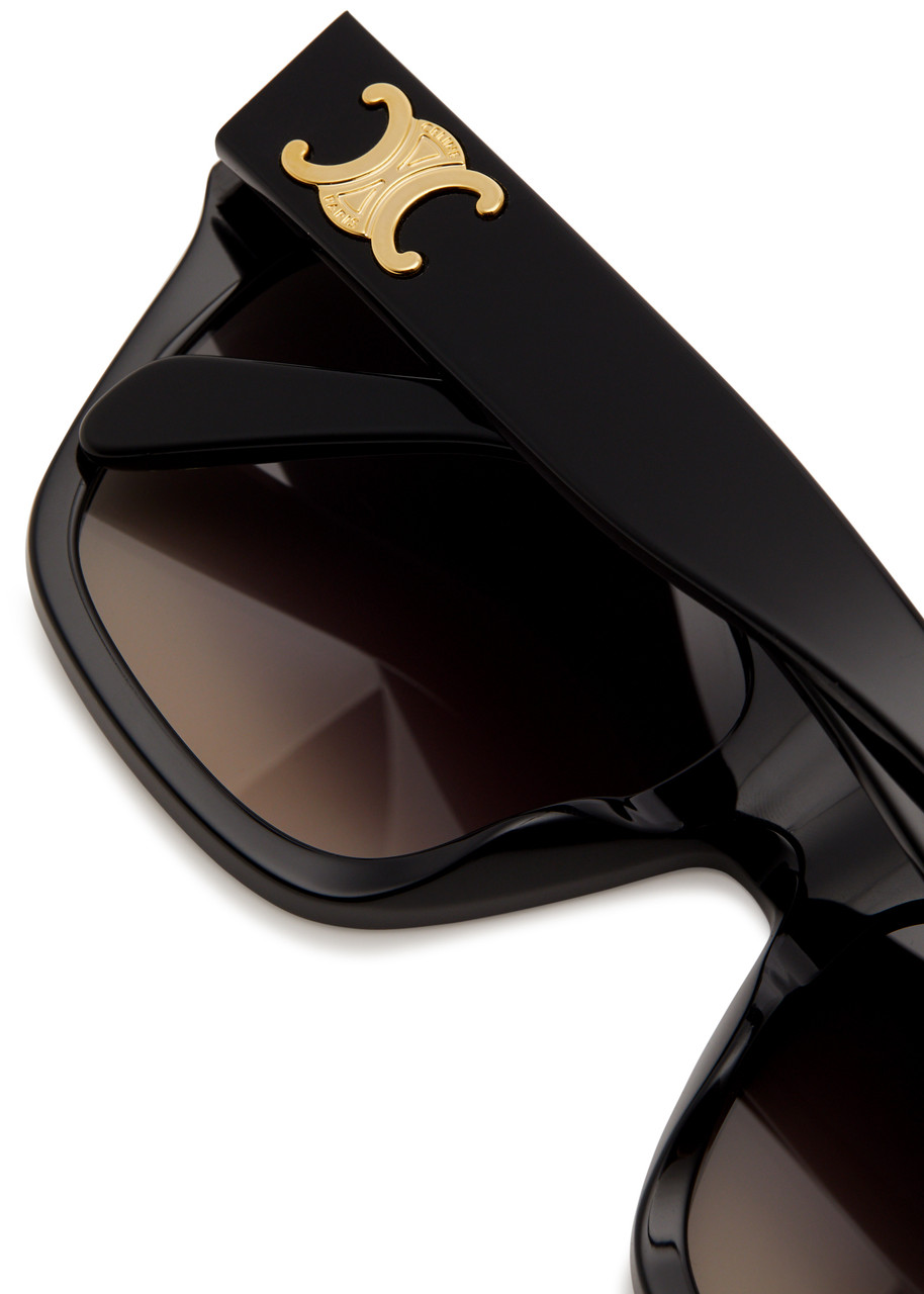 CELINE Oversized square-frame sunglasses | Harvey Nichols
