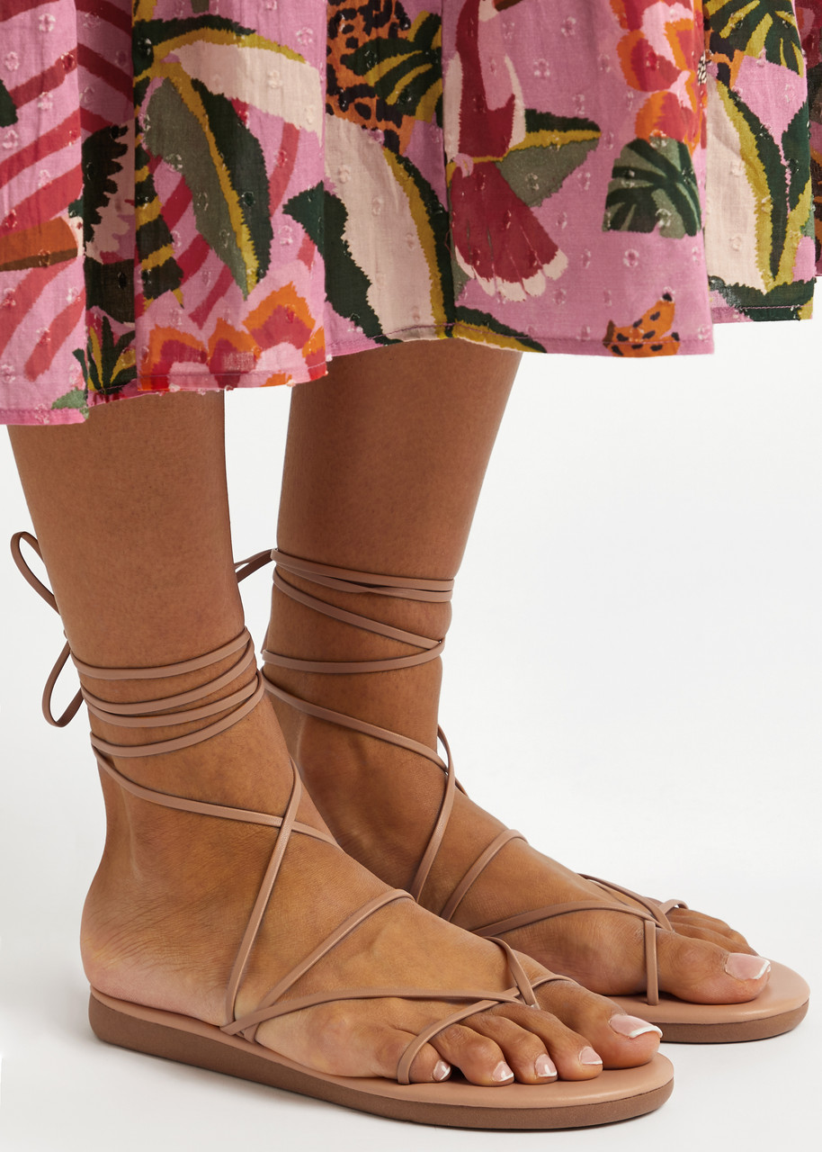 Pilcro Tie-Up Thong Sandals | Anthropologie