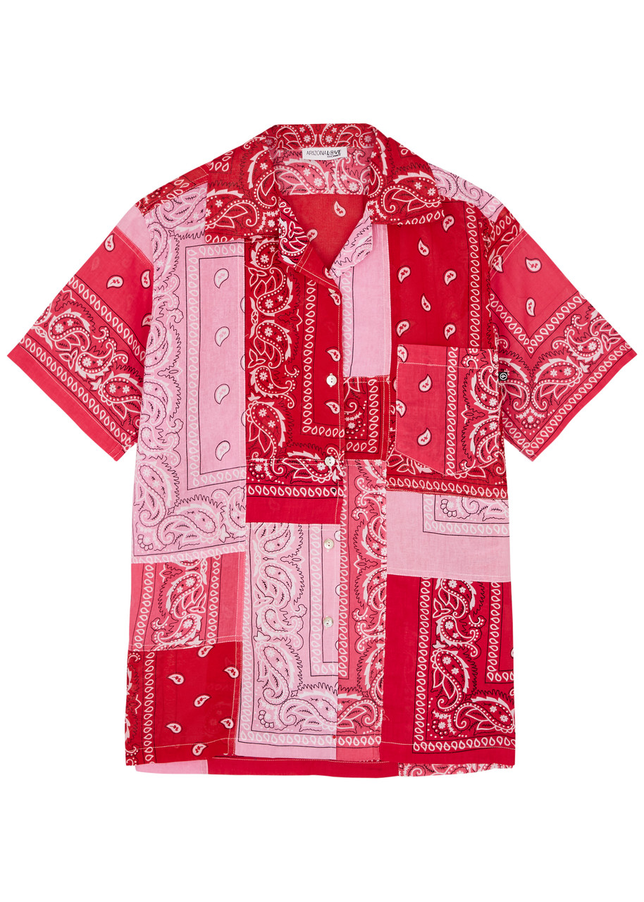 Arizona Love bandana-print Cotton Shirt - Red - 1