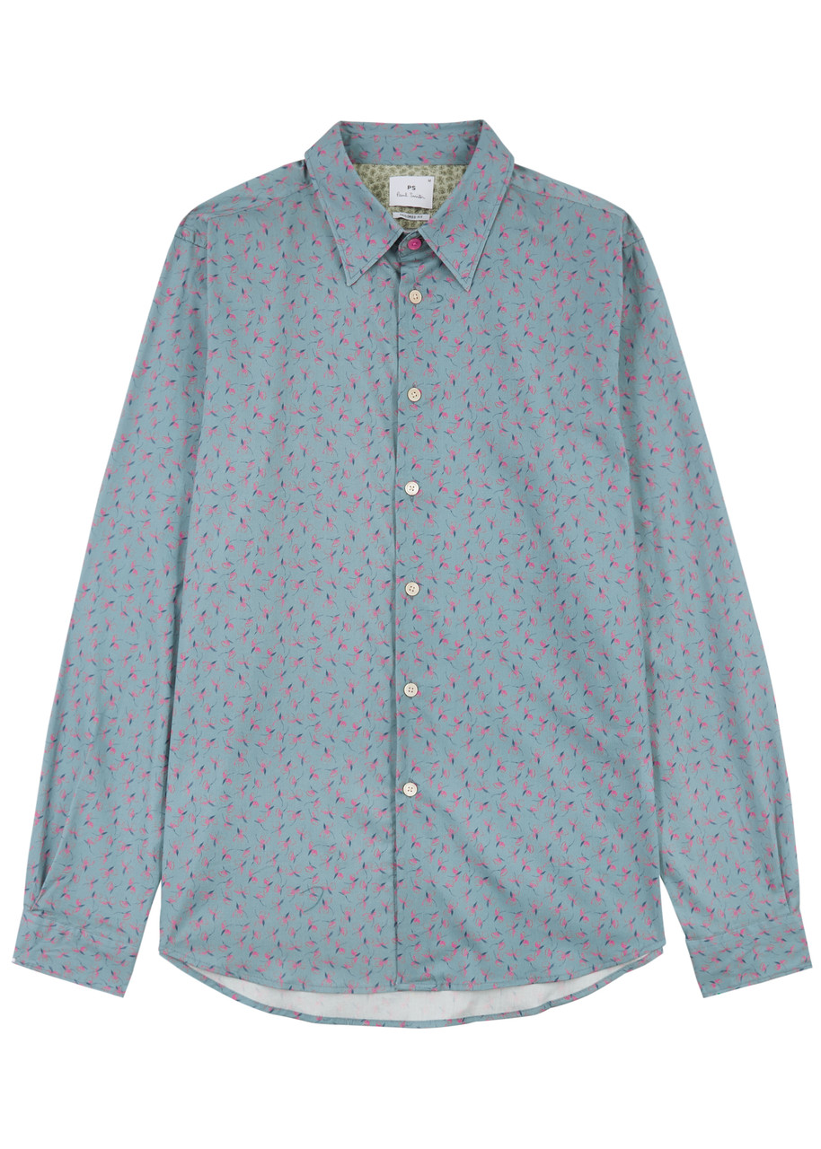 PS PAUL SMITH Printed stretch-cotton shirt | Harvey Nichols