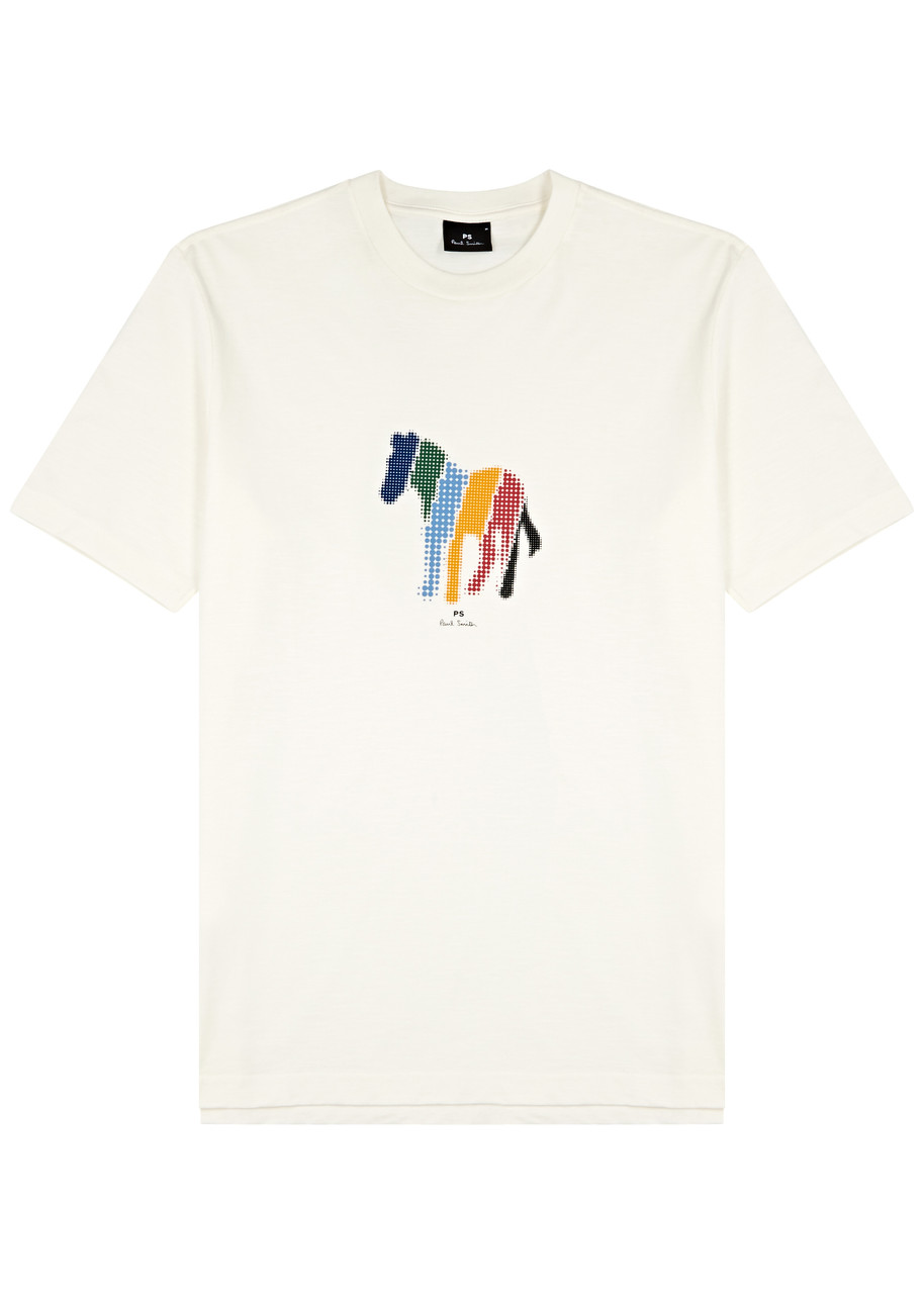 PS PAUL SMITH Zebra-print cotton T-shirt | Harvey Nichols