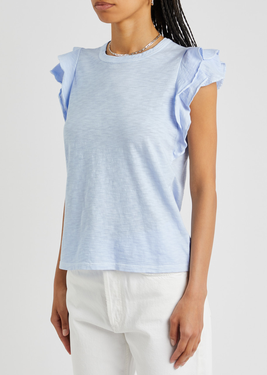 VERONICA BEARD Akeela ruffled cotton top