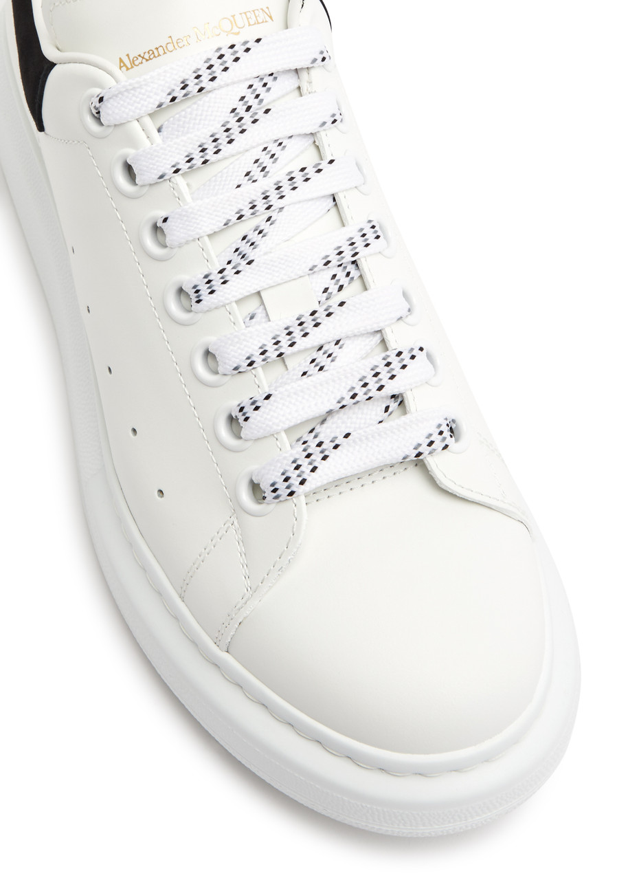 ALEXANDER MCQUEEN Oversized leather sneakers | Harvey Nichols