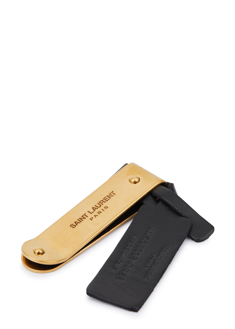 Saint Laurent Designer-engraved Money Clip - Gold - One Size