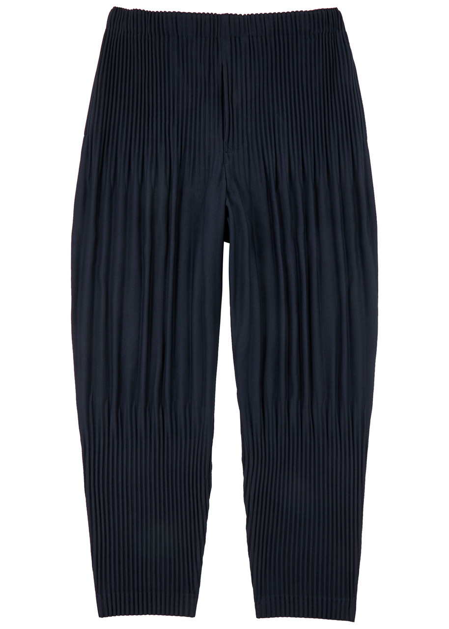 HOMME PLISSÉ ISSEY MIYAKE Pleated cropped trousers | Harvey Nichols