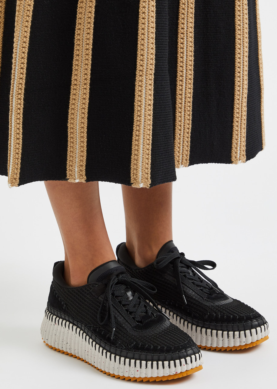 CHLOE Nama panelled recycled mesh sneakers | Harvey Nichols