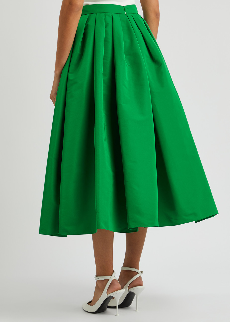 Faille High Waisted Midi Skirt – Mac Duggal