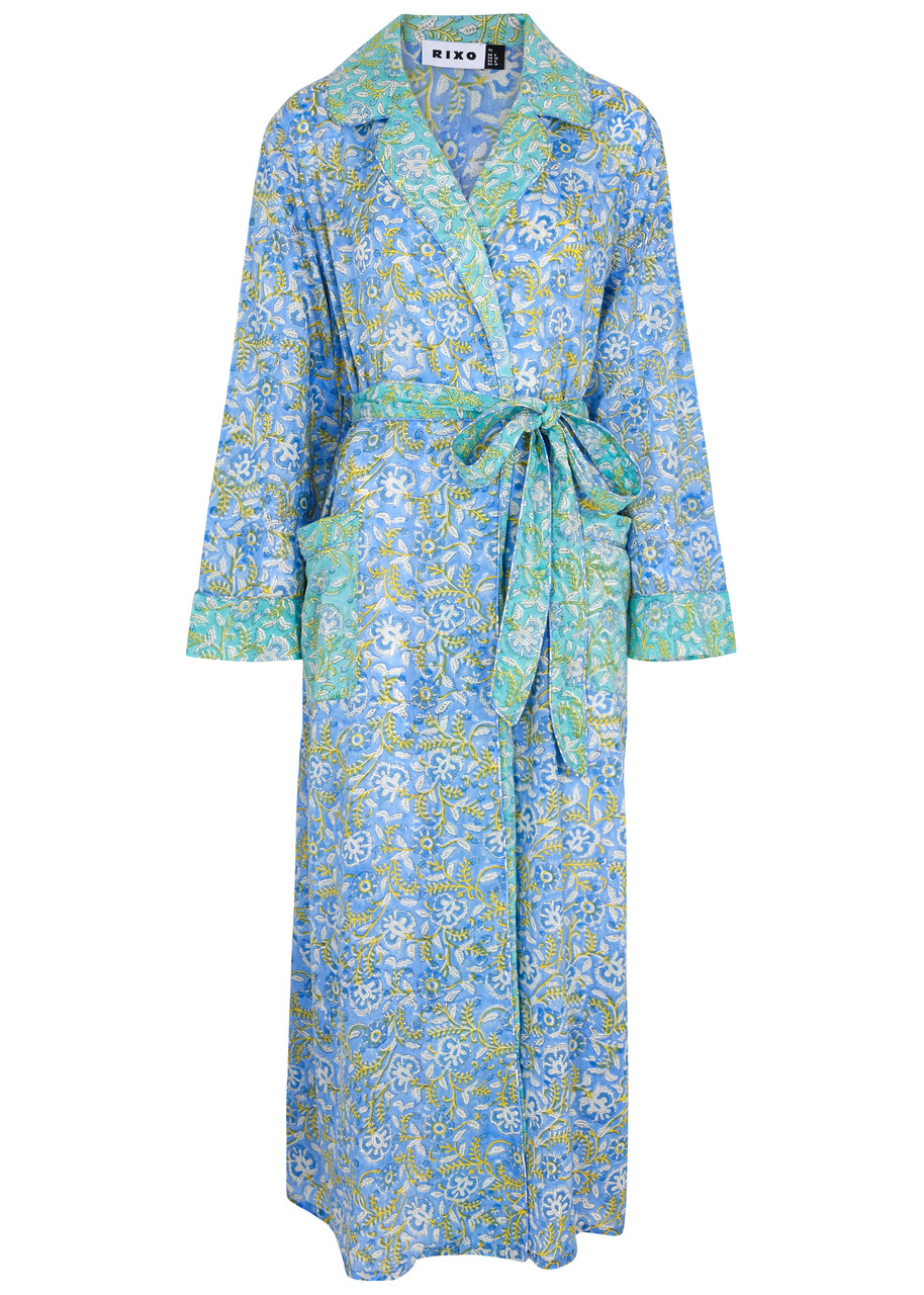 RIXO Marta floral-print cotton robe | Harvey Nichols