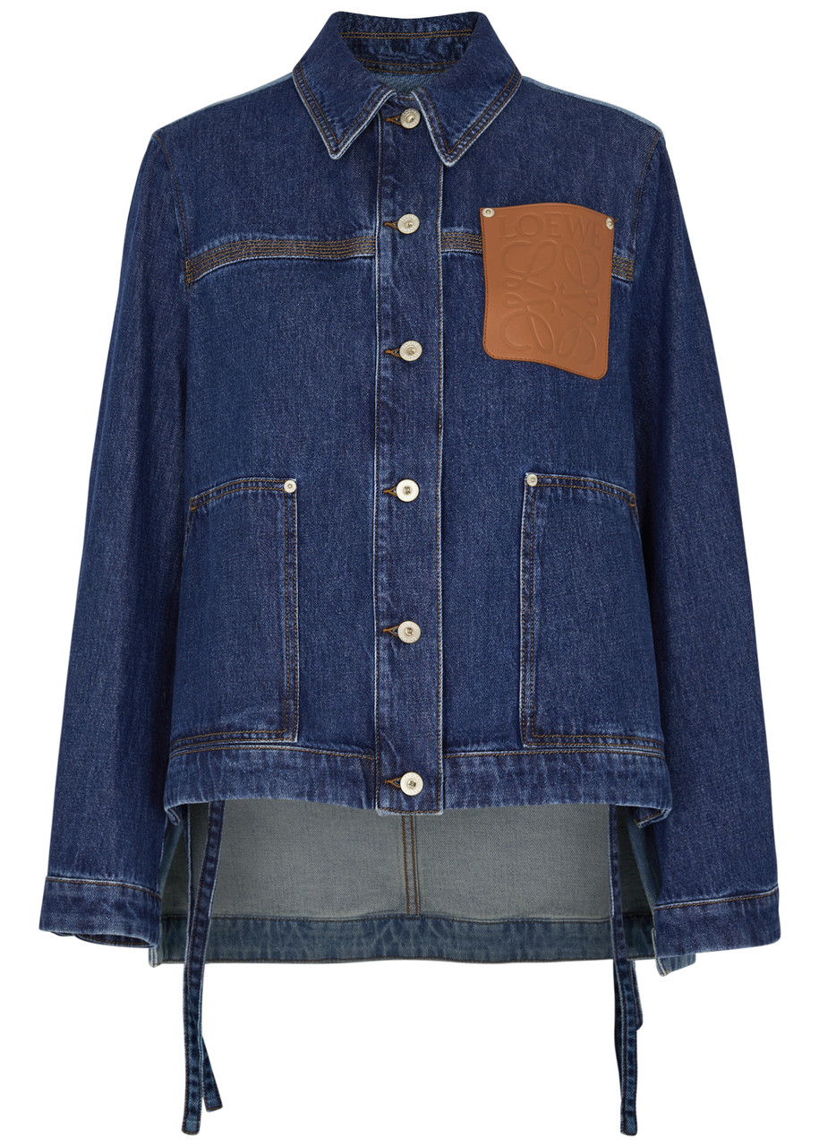 LOEWE Two-tone denim jacket | Harvey Nichols