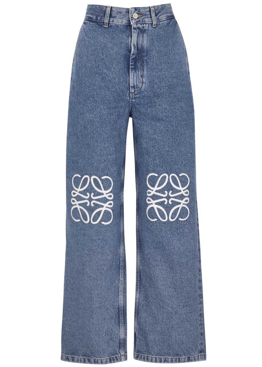 LOEWE Anagram straight-leg jeans | Harvey Nichols