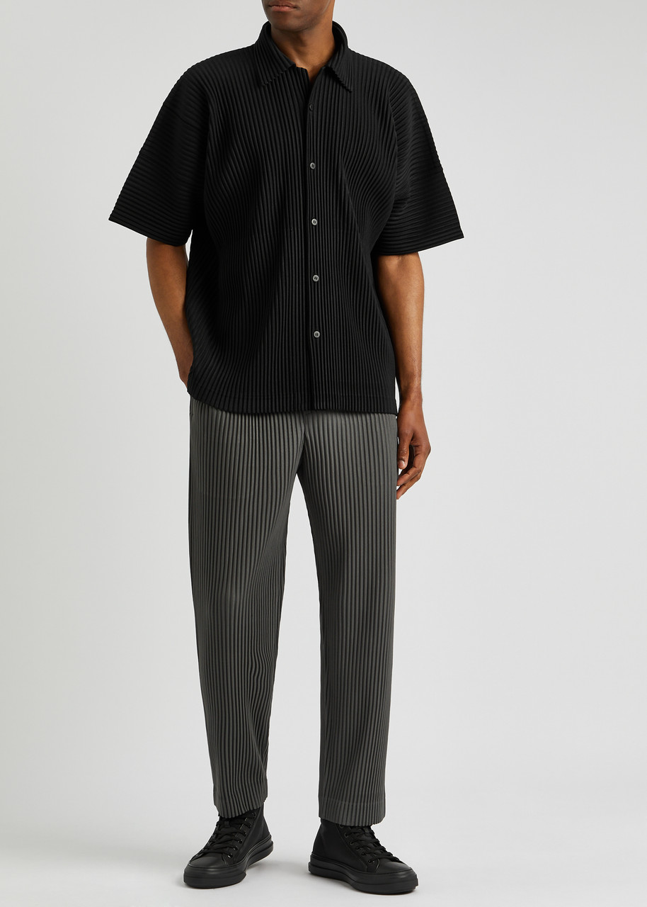 HOMME PLISSÉ ISSEY MIYAKE Pleated jersey shirt | Harvey Nichols