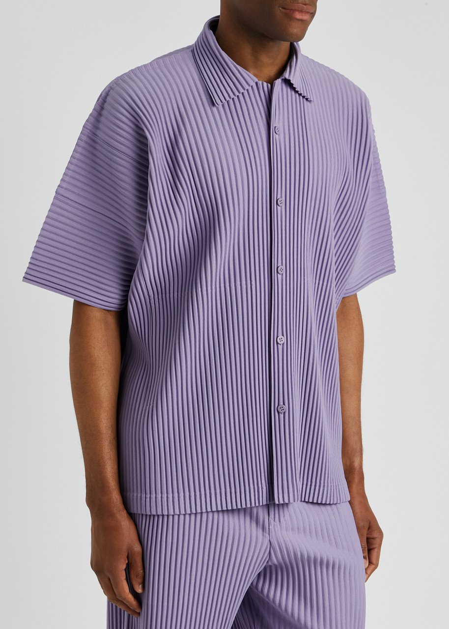 HOMME PLISSÉ ISSEY MIYAKE Pleated jersey shirt | Harvey Nichols