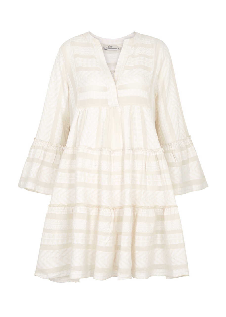 DEVOTION Ella embroidered cotton mini dress | Harvey Nichols
