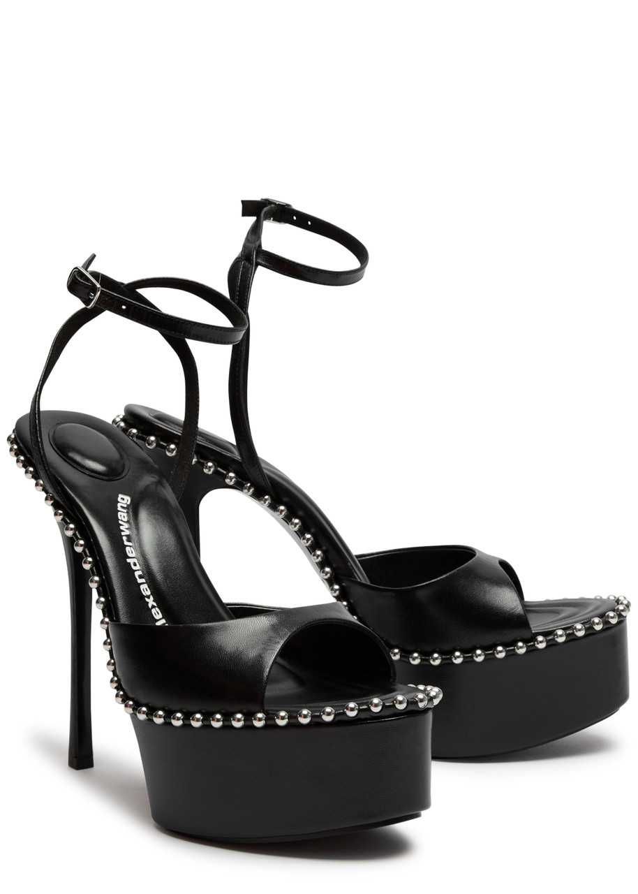 Alexander Wang Nova 105 Heeled Sandals in Black | Lyst