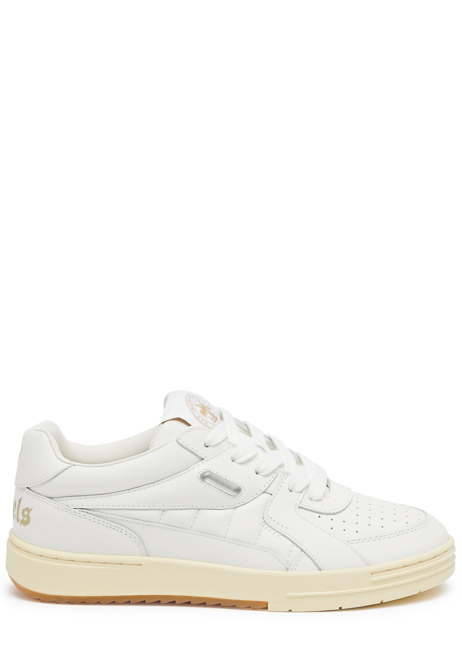 PALM ANGELS Palm University panelled leather sneakers | Harvey Nichols