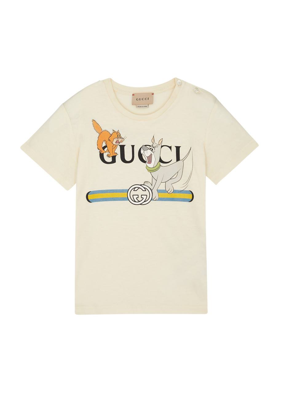 GUCCI KIDS Printed cotton T-shirt (1-36 months) | Harvey Nichols