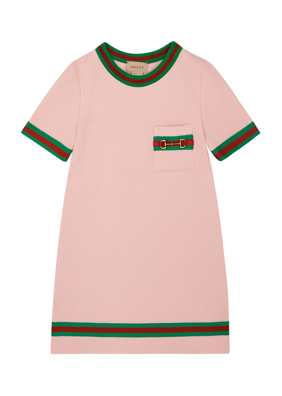 GUCCI KIDS Horsebit cotton jersey dress (4-12 years) | Harvey Nichols