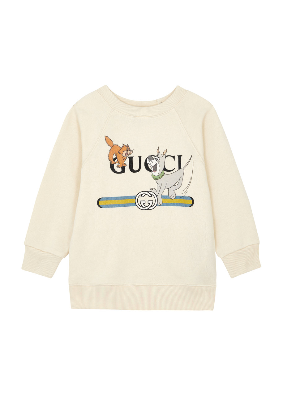 GUCCI KIDS Printed cotton sweatshirt | Harvey Nichols
