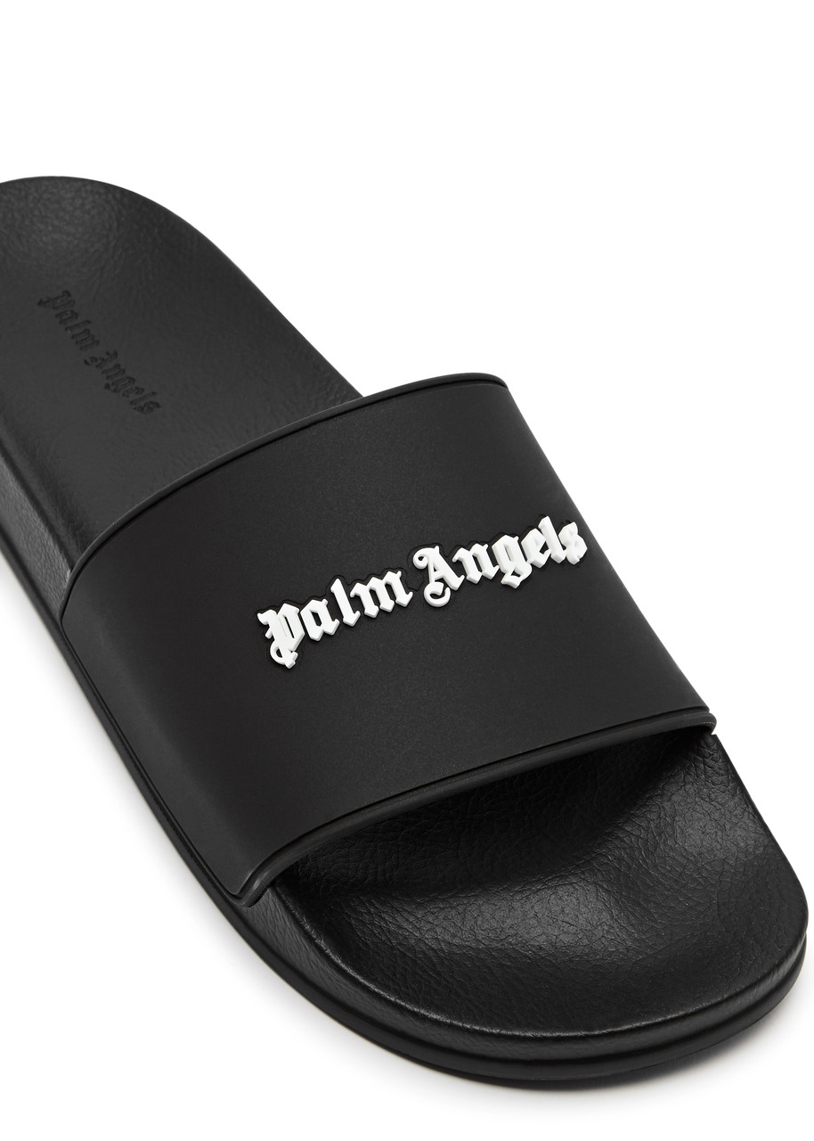 PALM ANGELS Logo-embossed rubber sliders | Harvey Nichols