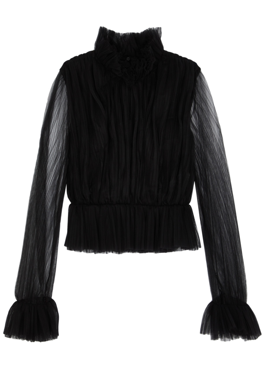トップス louren tulle peplum blouse KHAITE Ula tulle peplum top | Harvey Nichols