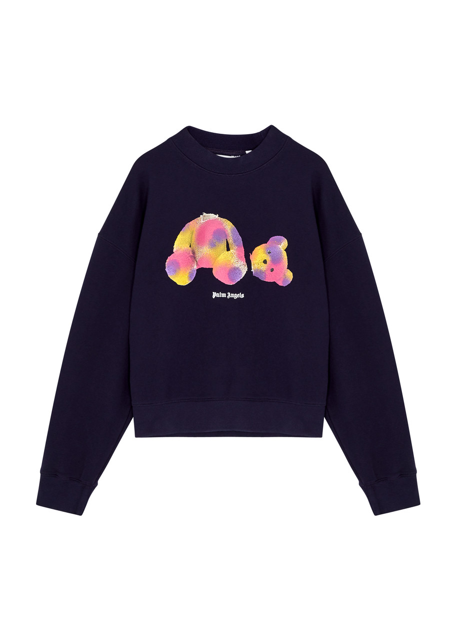 BEAR HOODIE in black - Palm Angels® Official