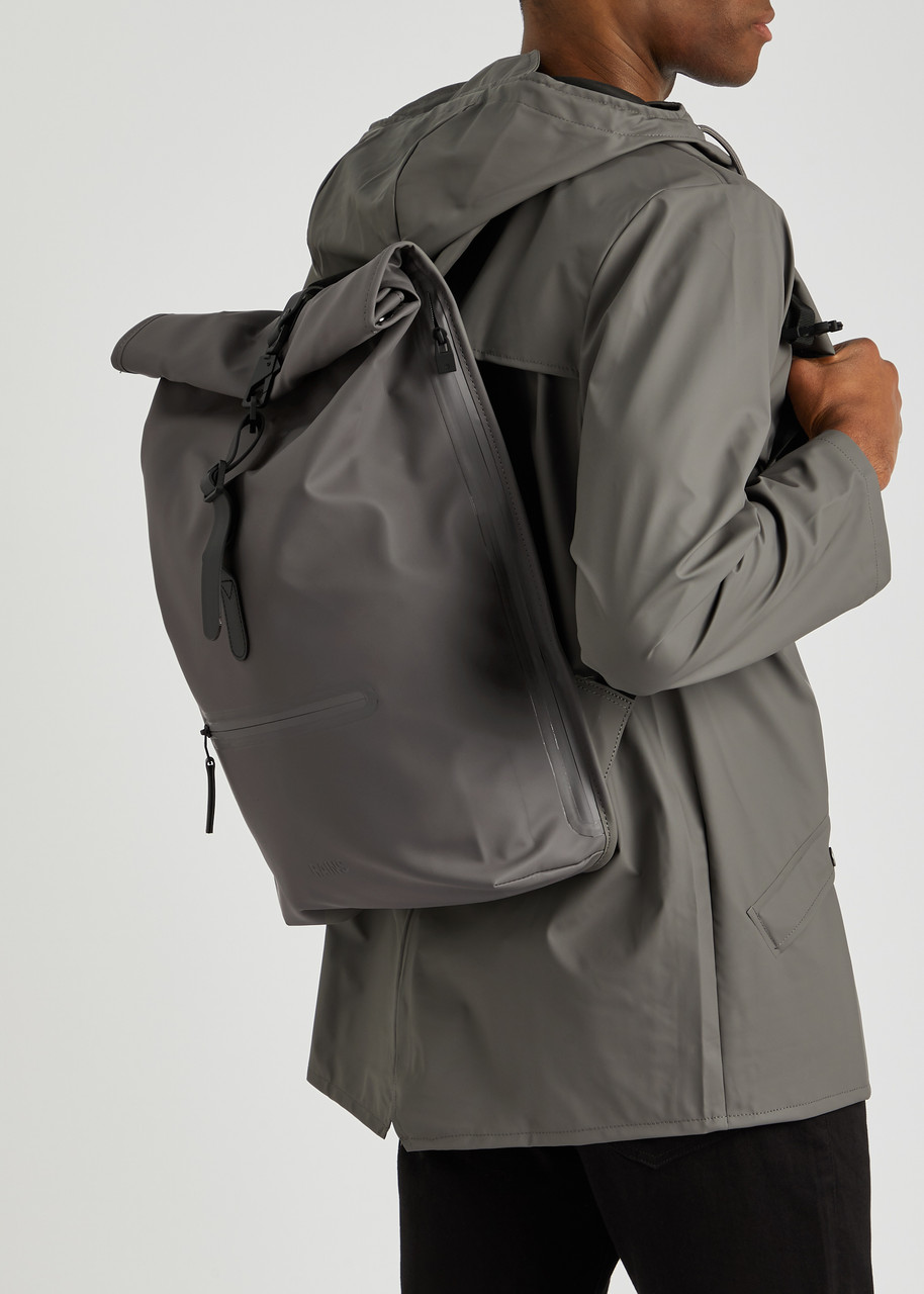 RAINS Rubberised backpack Harvey Nichols