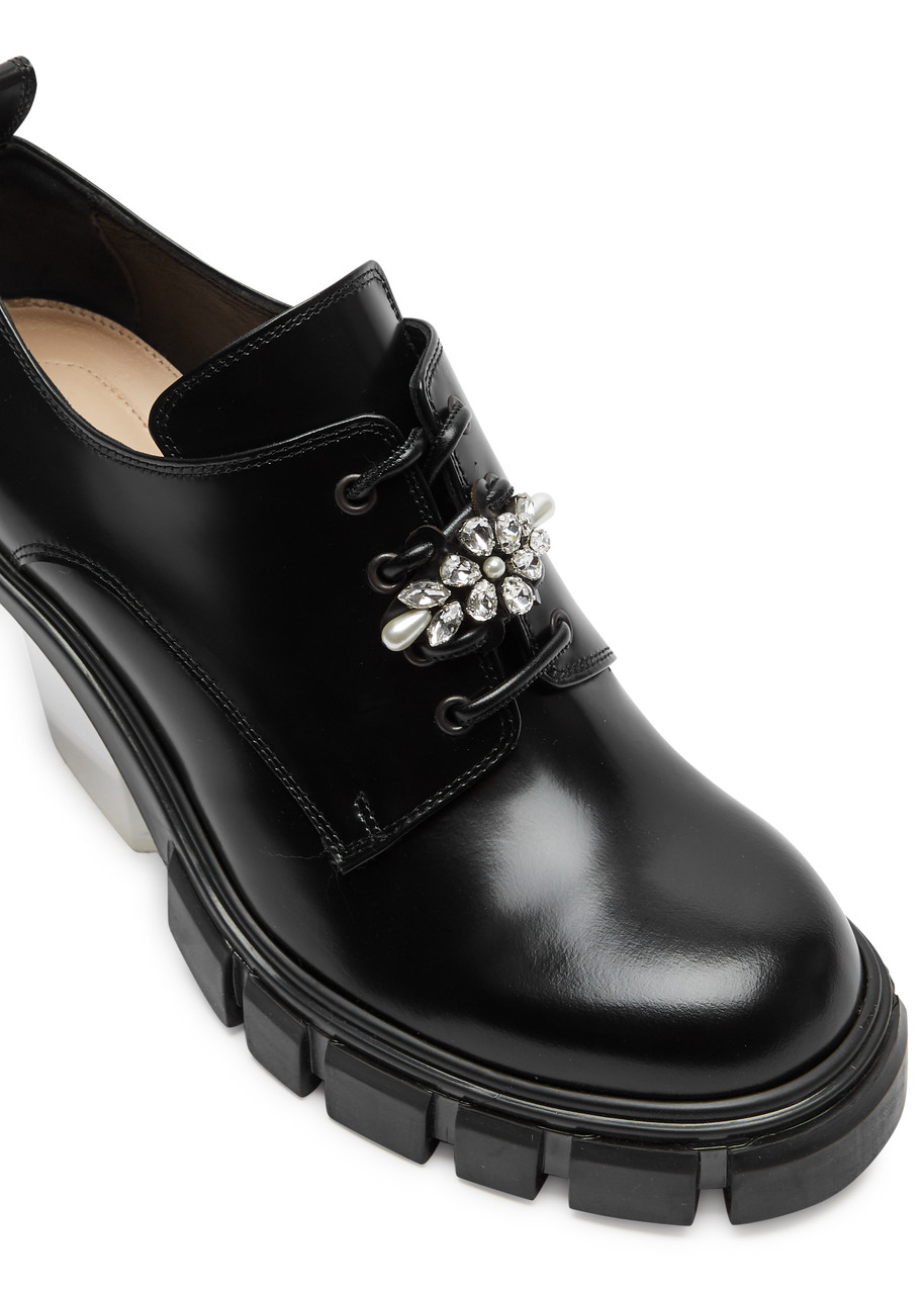 SIMONE ROCHA Leather 90 brogue pumps | Harvey Nichols