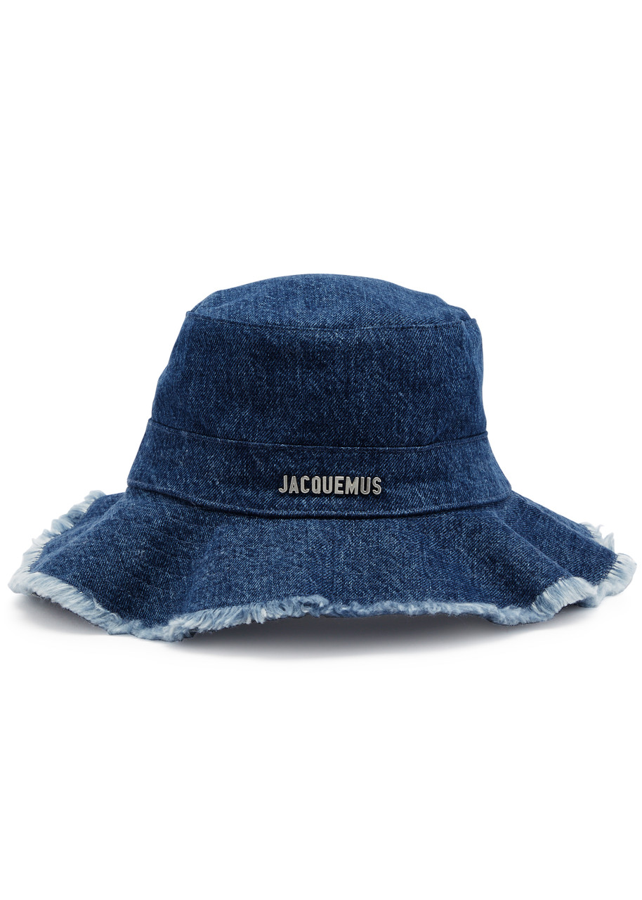 Le Bob Artichaut Denim Bucket Hat in Blue - Jacquemus