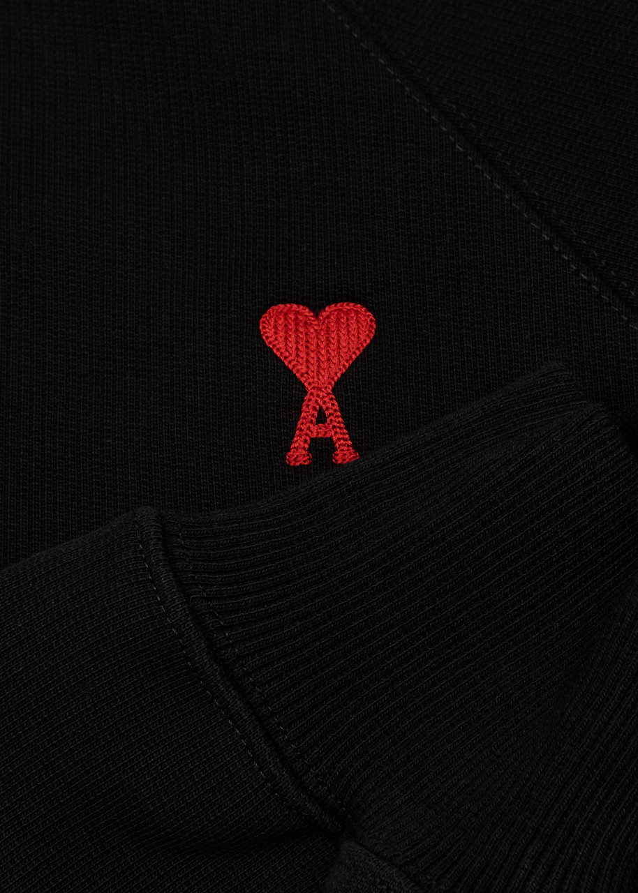 AMI PARIS Logo-embroidered stretch-cotton sweatshirt | Harvey Nichols