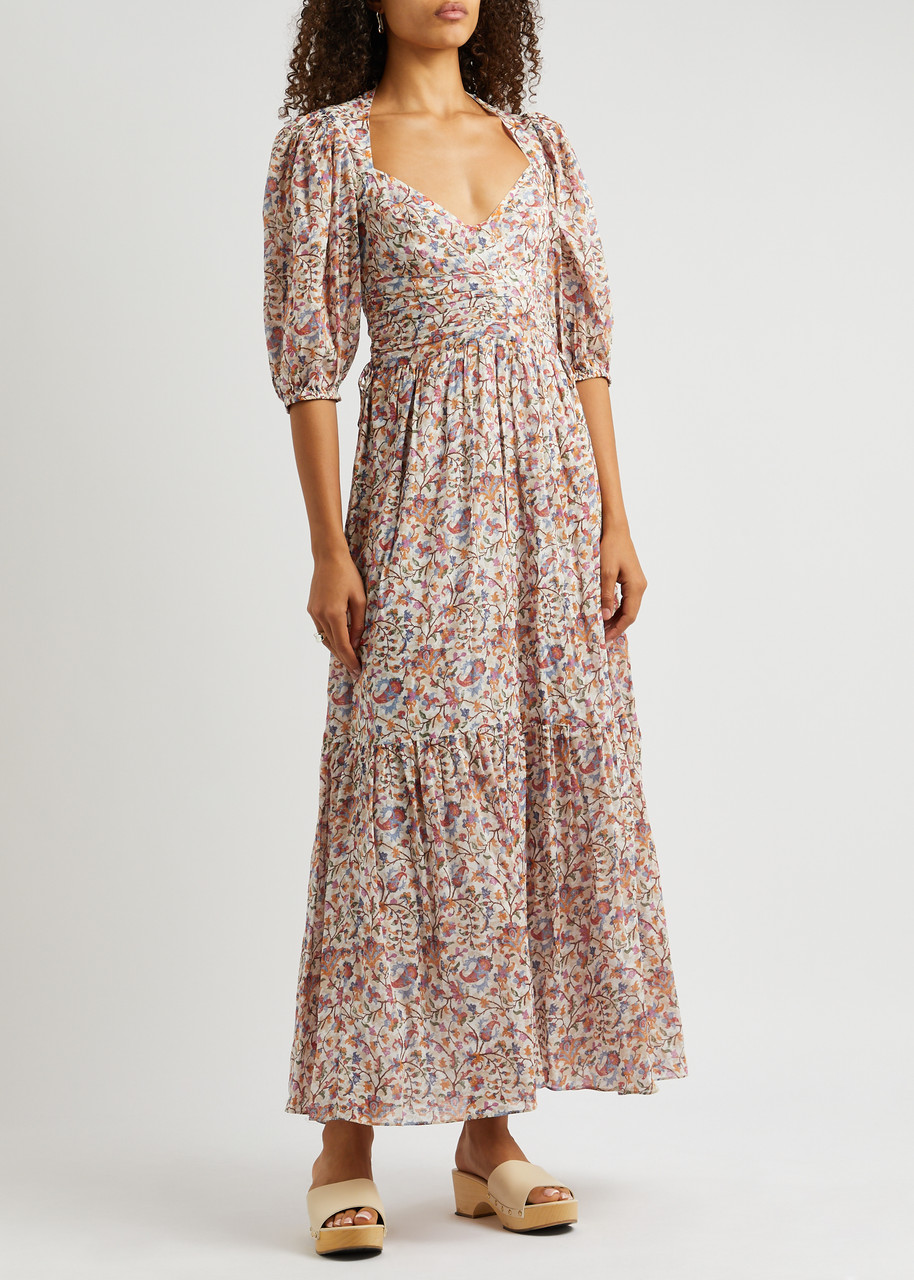 ISABEL MARANT ÉTOILE Leoniza floral-print cotton maxi dress | Harvey ...