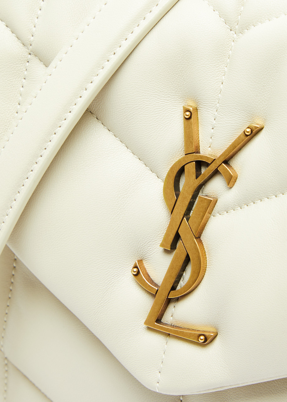 SAINT LAURENT Lou Puffer small leather shoulder bag | Harvey Nichols