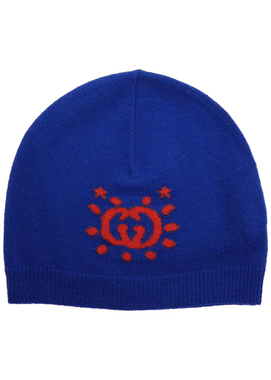 【新品】GUCCI インターロッキングG UFO キッズ ニット帽 GUCCI KIDS GG and UFO-intarsia wool beanie | Harvey Nichols