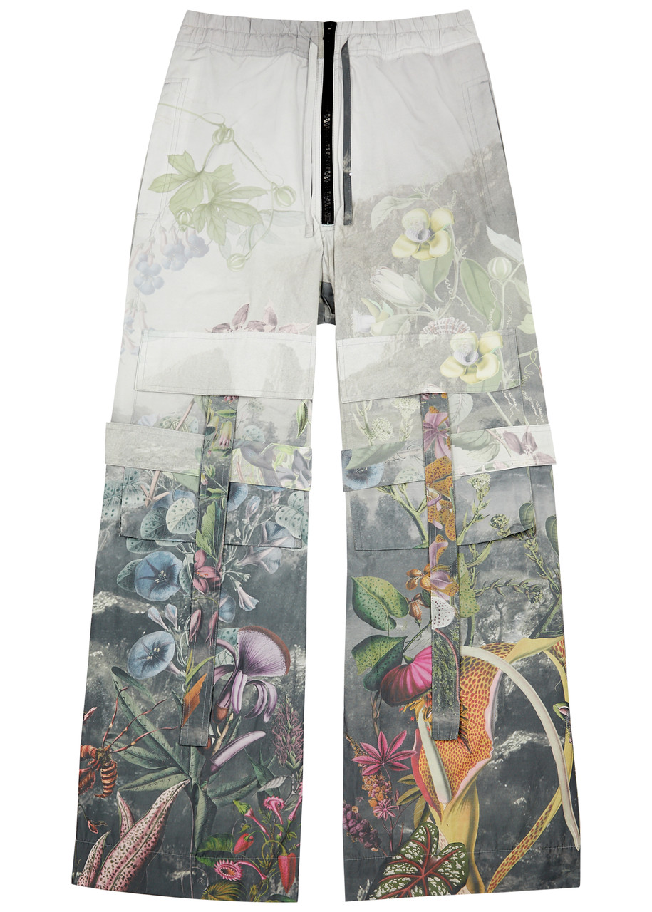 OFF-WHITE Book printed shell cargo pants