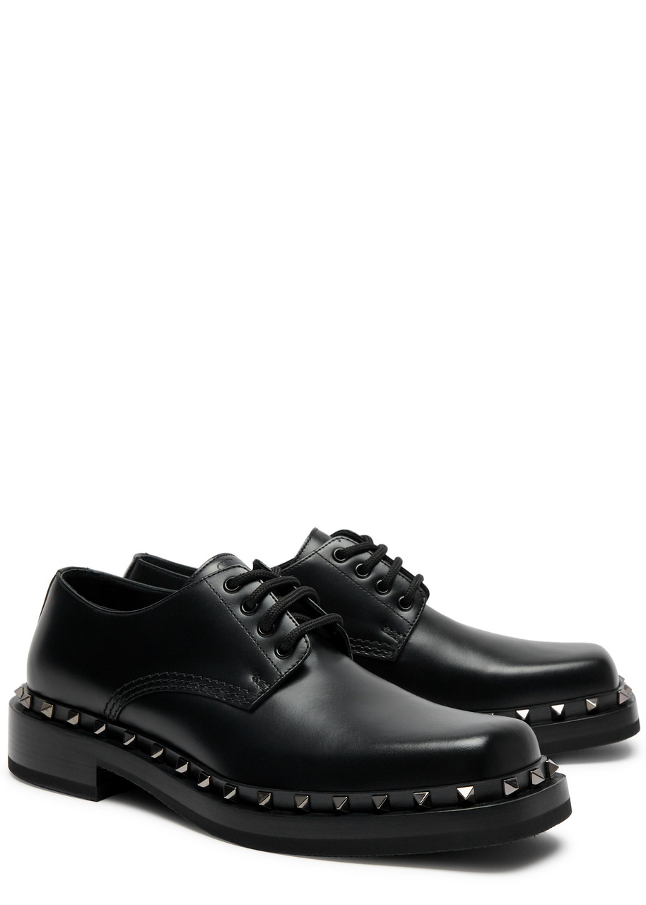 VALENTINO GARAVANI Rockstud leather Derby shoes | Harvey Nichols