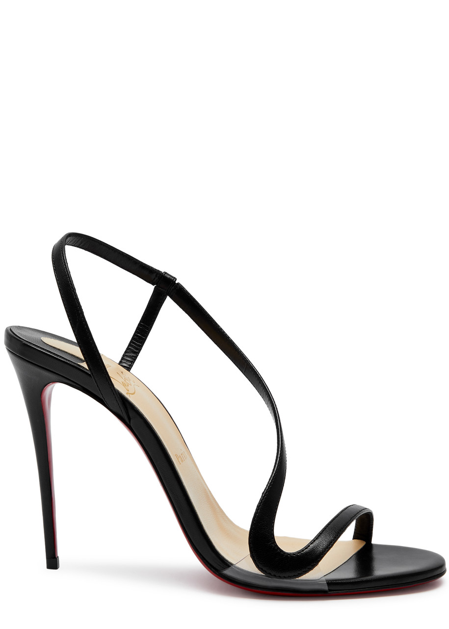 Christian Louboutin Rosalie Leather Sandals 100 - Black - 37