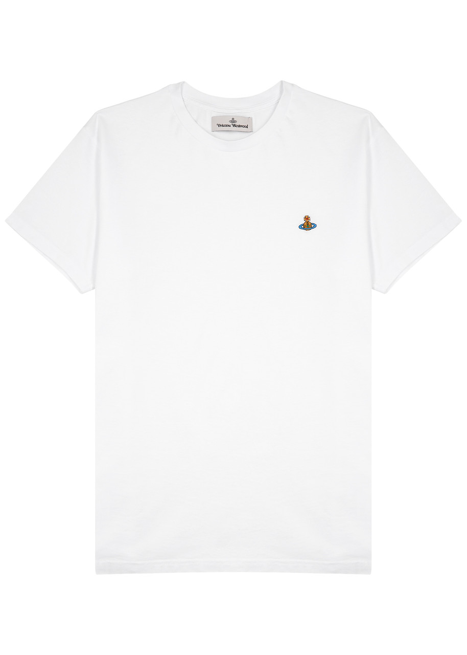 VIVIENNE WESTWOOD Logo-embroidered cotton T-shirt | Harvey Nichols