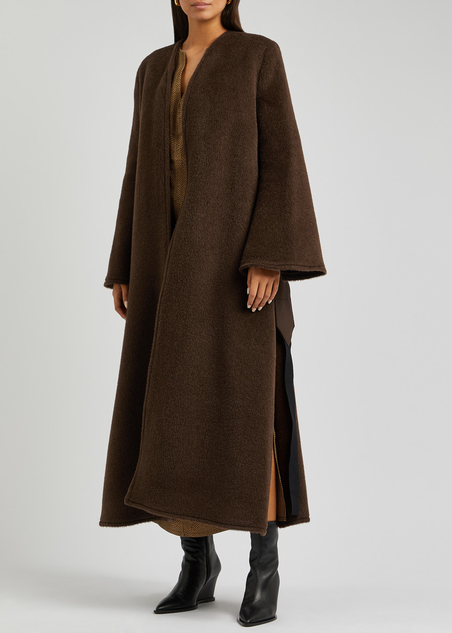 BY MALENE BIRGER Ponzana alpaca-blend wrap coat | Harvey Nichols