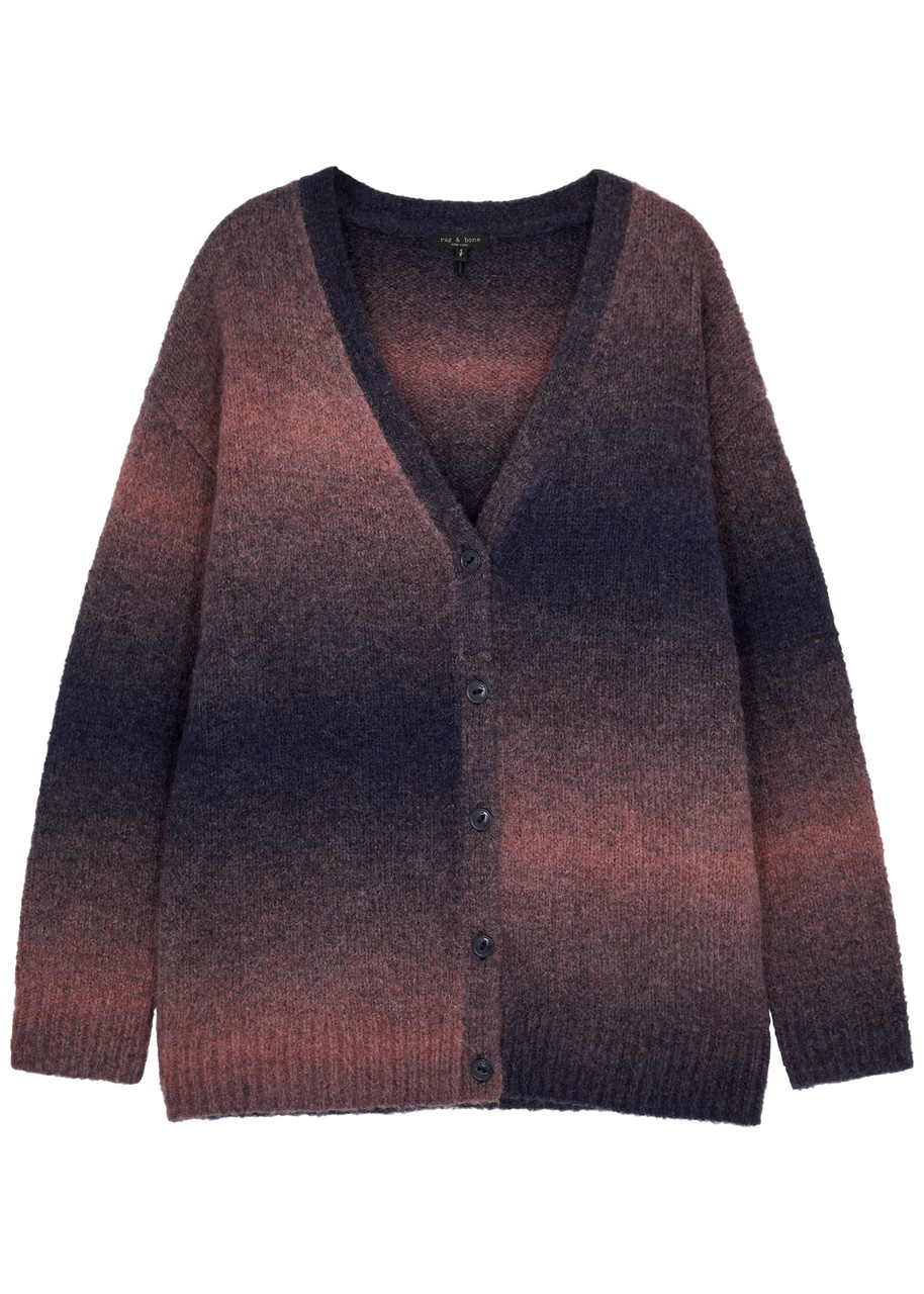 RAG & BONE Holly dégradé alpaca-blend cardigan | Harvey Nichols