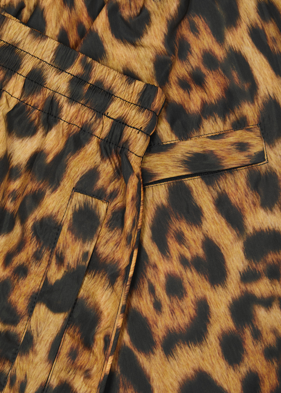 パンツ \"Alexander Wang\" leopard half-pants Alexander Wang logo-waistband Safari Shorts | Black | FARFETCH