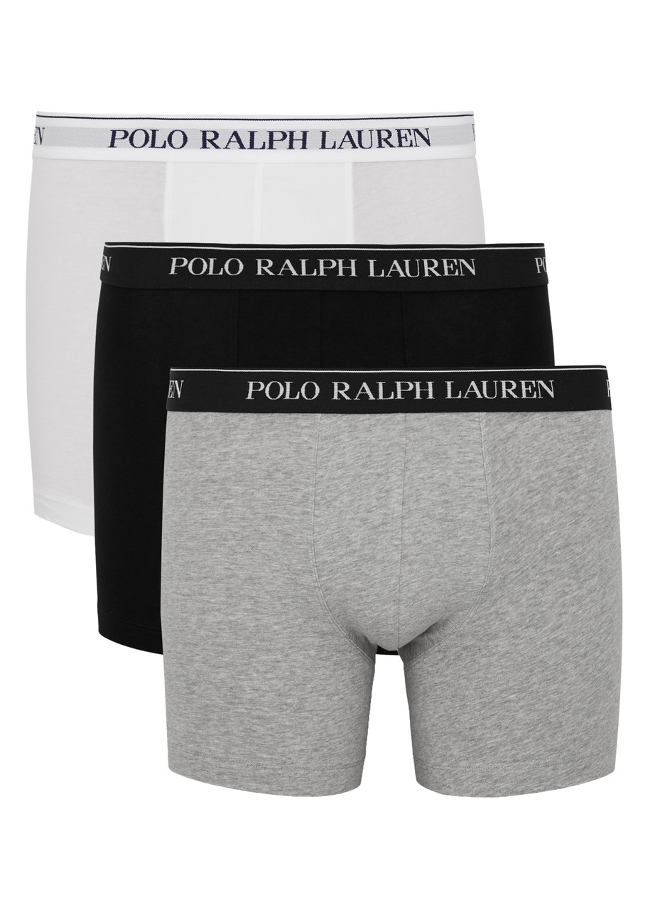 Polo by Ralph Lauren, Underwear & Socks, New Polo Ralph Lauren Microfiber  Boxer Briefs Color Blackcruisegrey Size Xl