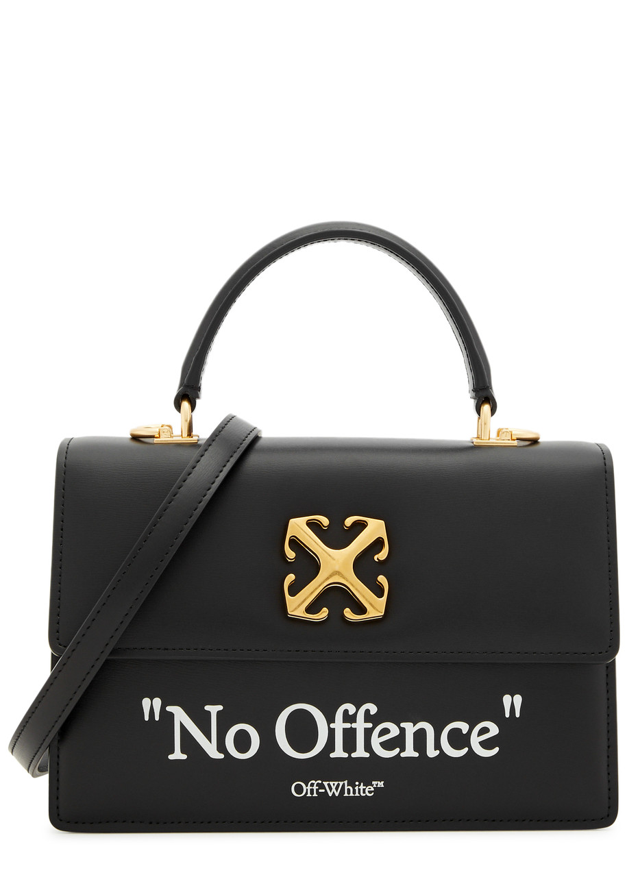 OFF-WHITE Jitney 1.4 leather top handle bag | Harvey Nichols