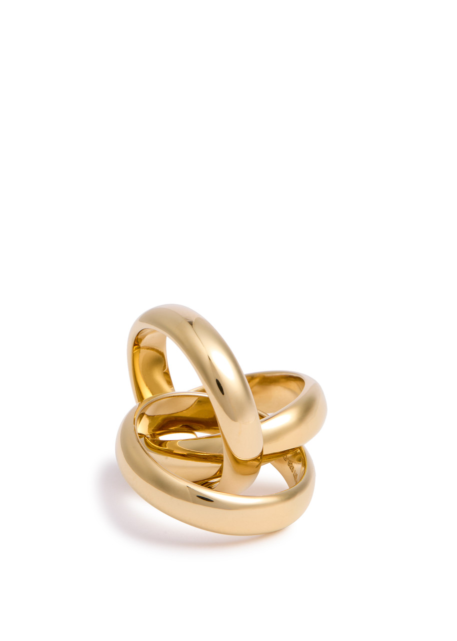 LIE STUDIO The Sofie 18kt gold-plated ring | Harvey Nichols